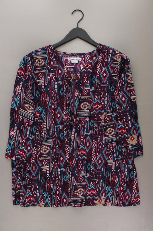 Atlas For Women Bluse Gr. 48/50 neuwertig 3/4 Ärmel lila aus Polyester