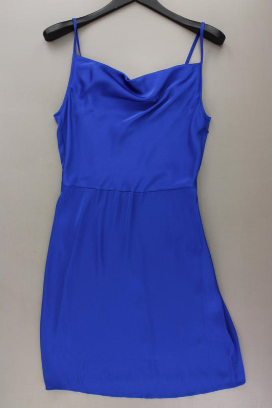 Vila Abendkleid Gr. 36 Träger blau aus Polyester