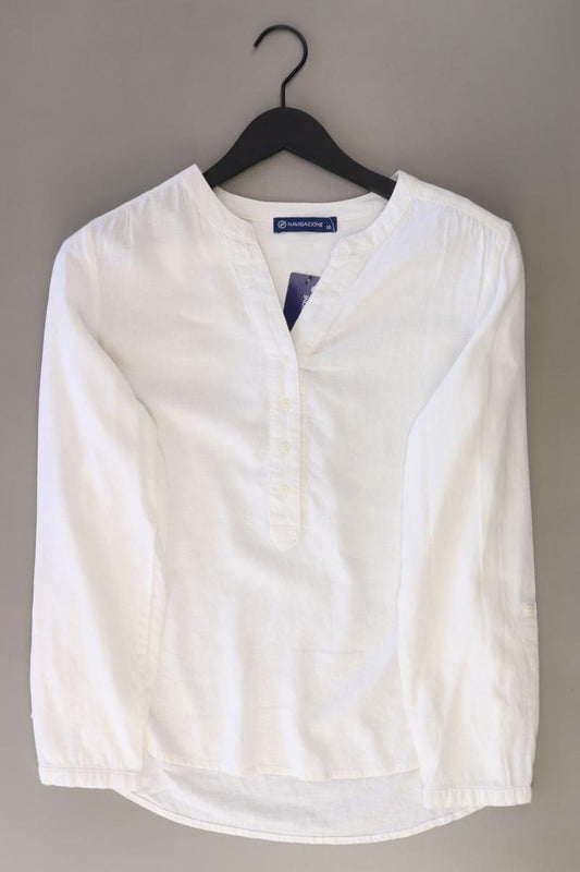 Navigazione Leinenbluse Gr. 38 neu mit Etikett Langarm weiß