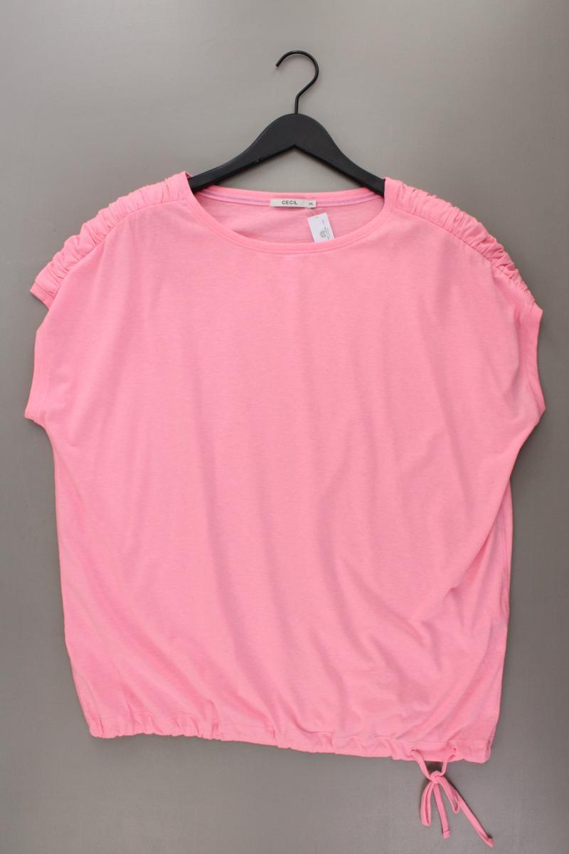 Cecil T-Shirt Gr. XXL Kurzarm rosa aus Polyester