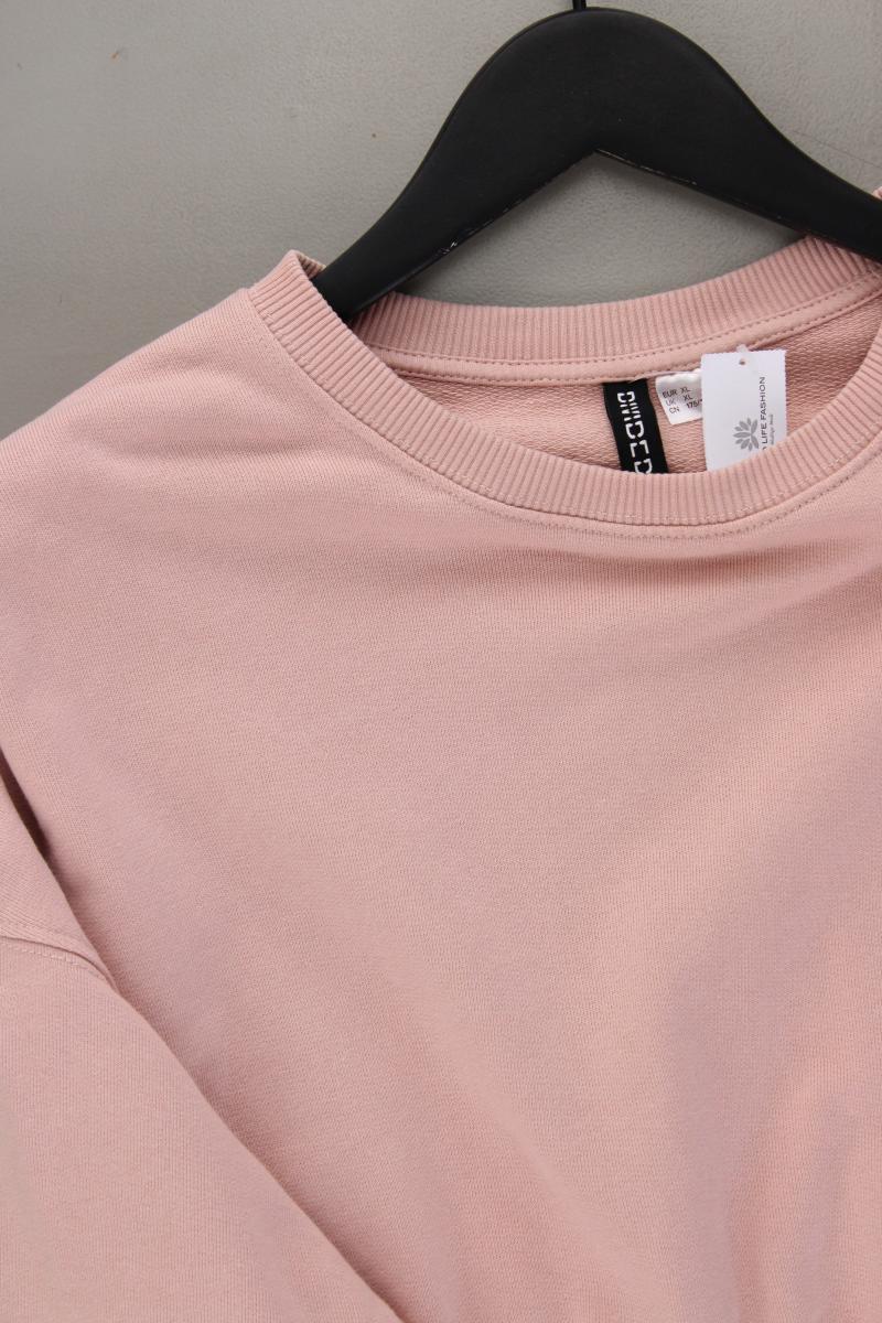 H&M Divided Crop Pullover Gr. XL rosa aus Baumwolle