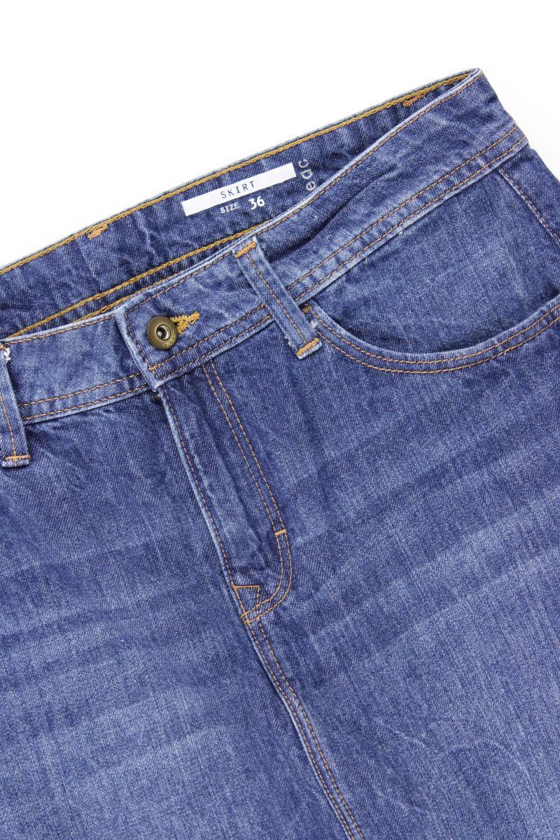 edc by Esprit Jeansrock Gr. 36 blau aus Baumwolle
