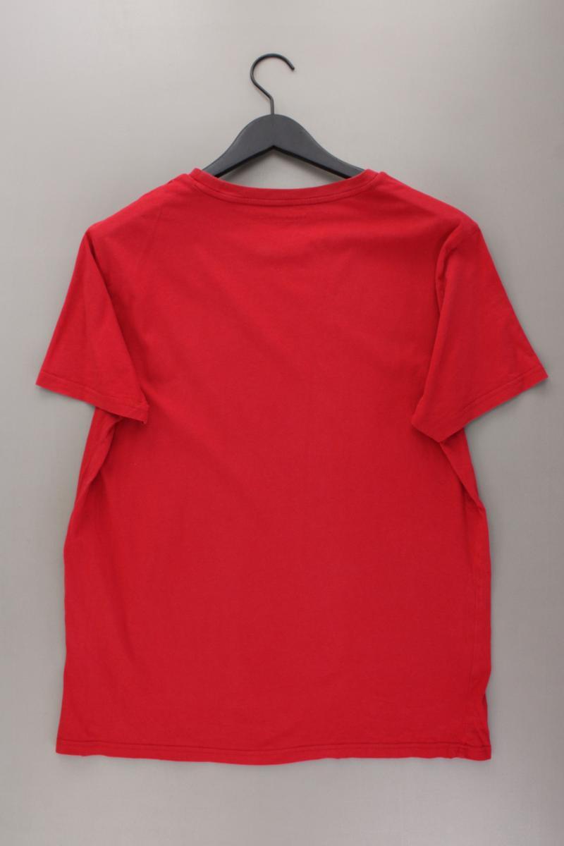 Tommy Hilfiger T-Shirt für Herren Gr. L Kurzarm rot aus Baumwolle