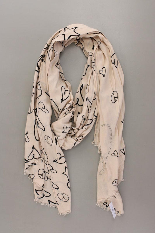 Tuch mit Peace Zeichen creme