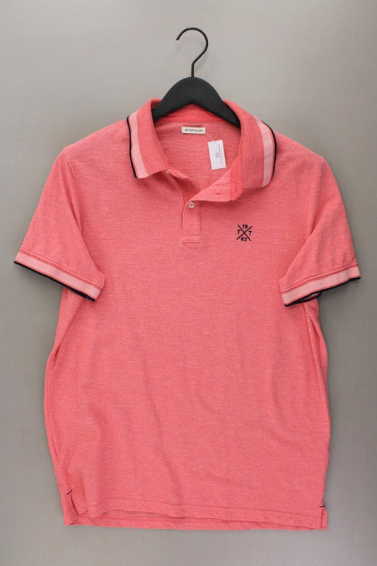Tom Tailor Poloshirt für Herren Gr. L Kurzarm rosa aus Baumwolle