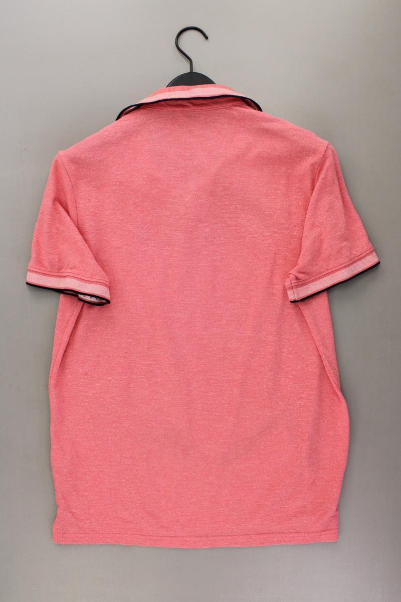 Tom Tailor Poloshirt für Herren Gr. L Kurzarm rosa aus Baumwolle