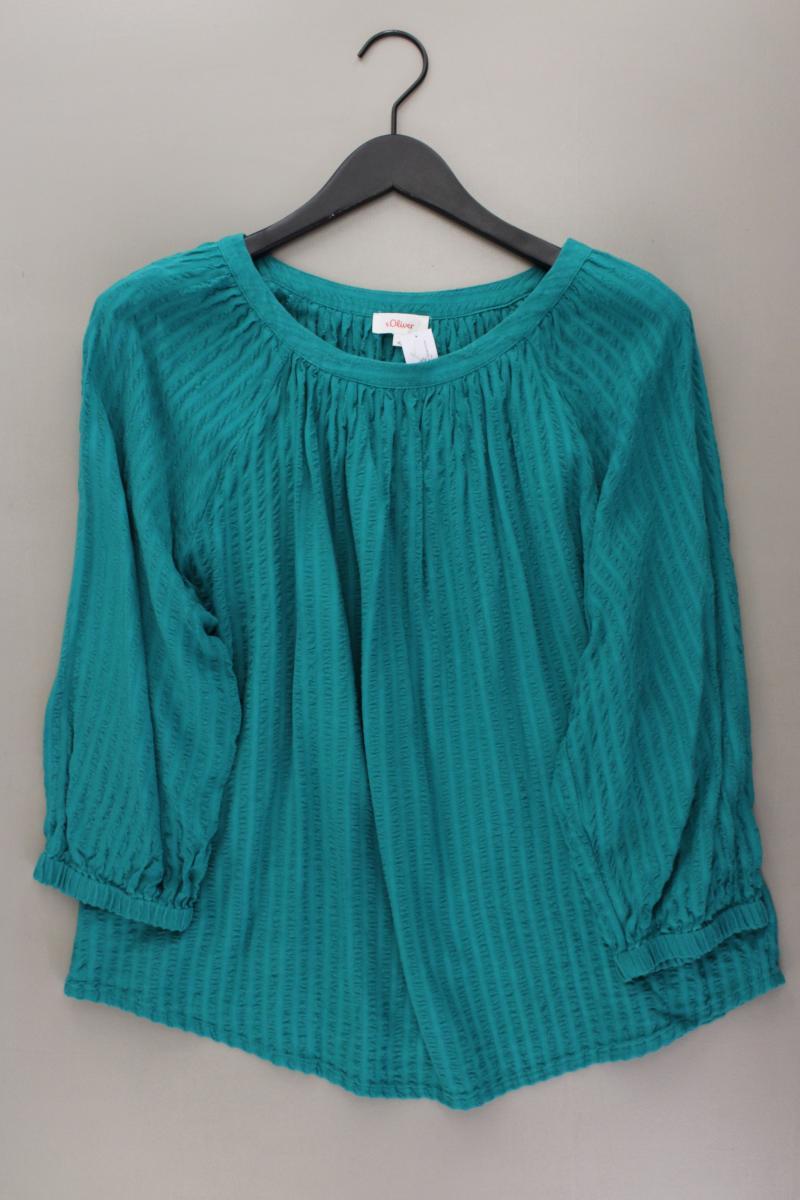 s.Oliver Bluse Petrol Gr. 42 3/4 Ärmel blau
