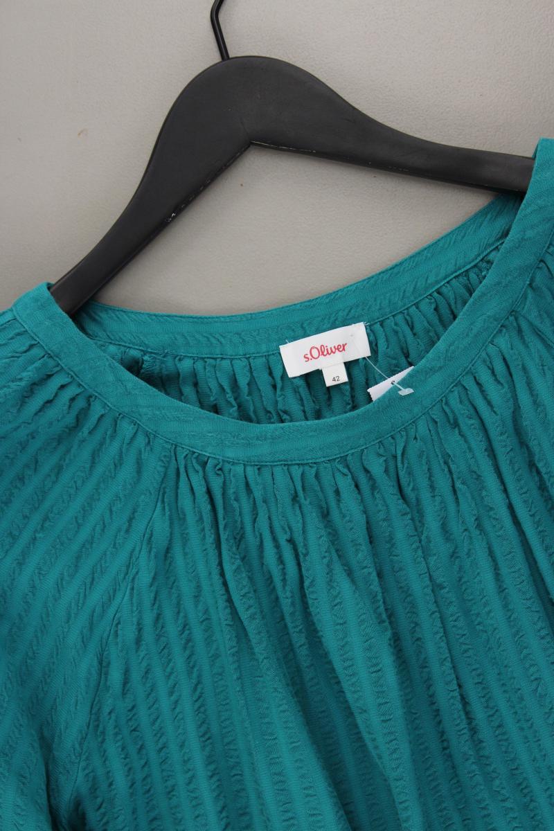 s.Oliver Bluse Petrol Gr. 42 3/4 Ärmel blau