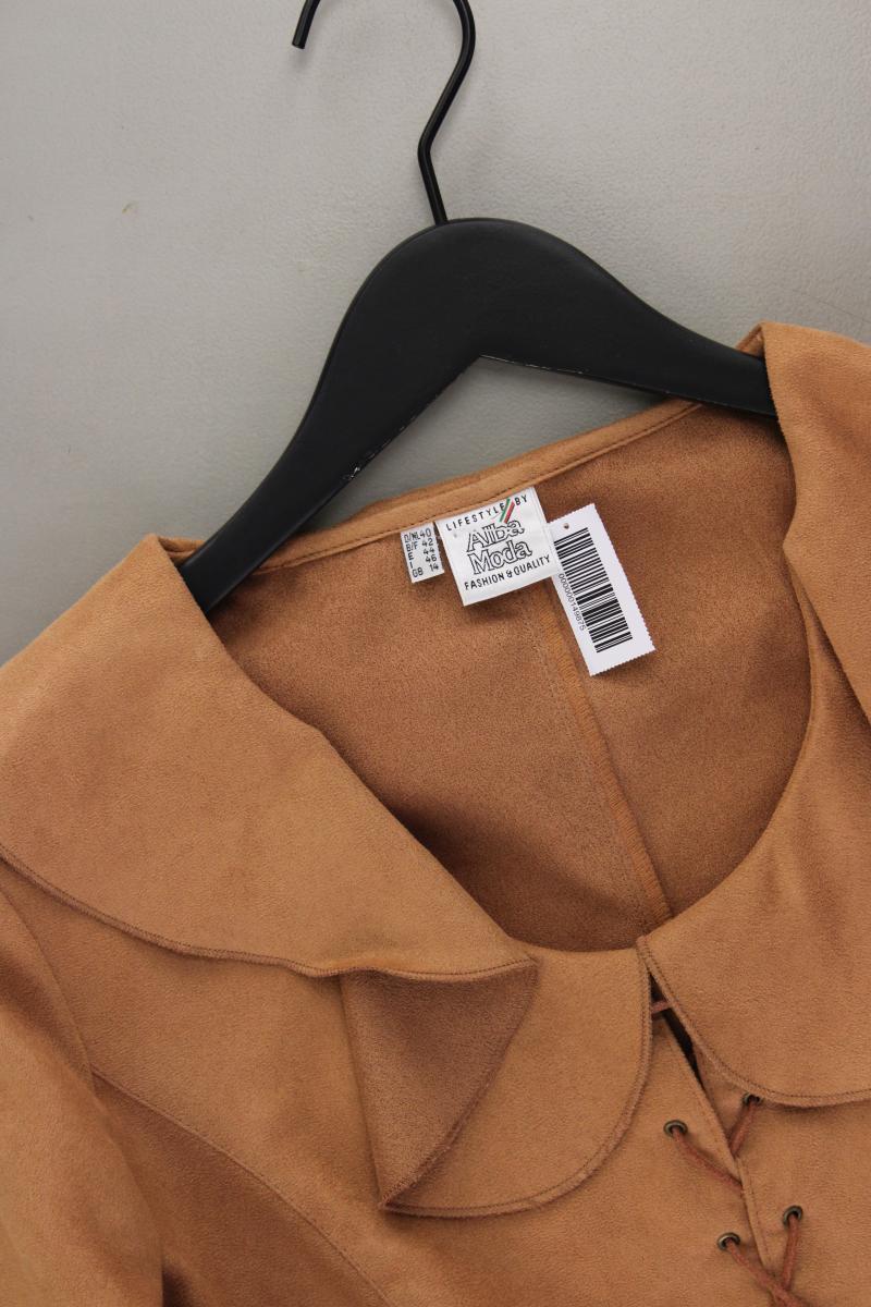 Second Hand Outfit Größe L mit Alba Moda Langarmbluse in Gr. 40 und Schmuck