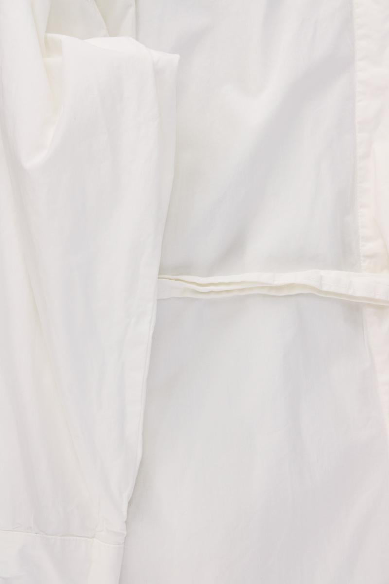 H&M Divided Longbluse Gr. XXL mit Gürtel Langarm weiß aus Baumwolle