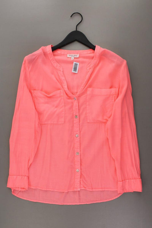 Christian Berg Bluse Neon Gr. 42 Langarm orange
