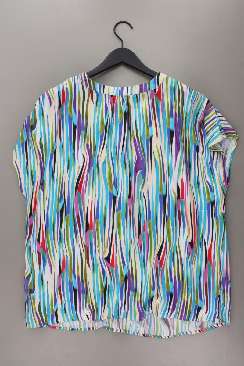 Goldner Kurzarmbluse Gr. 50 mehrfarbig