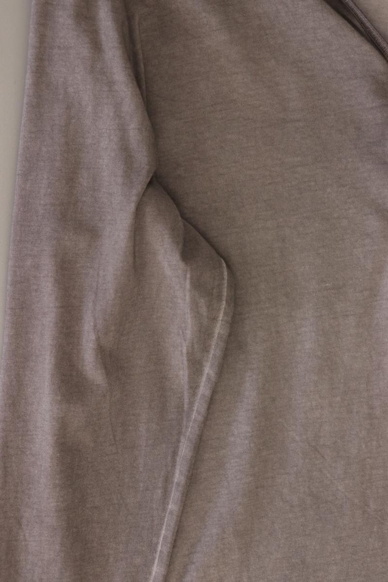Gerry Weber Shirt mit V-Ausschnitt Gr. 46 Langarm grau