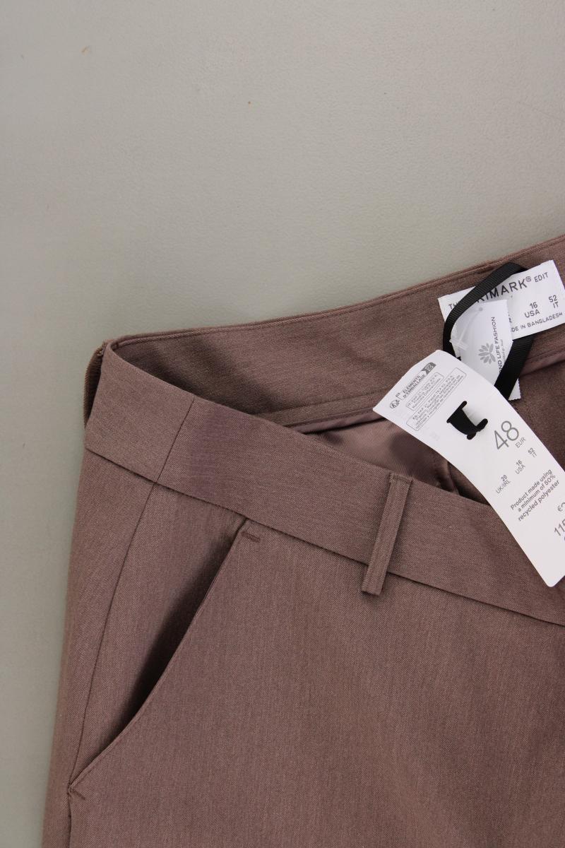 Second Hand Outfit Größe XXL mit Leinenbluse in Gr. XXL, Stoffhose in Gr. 48