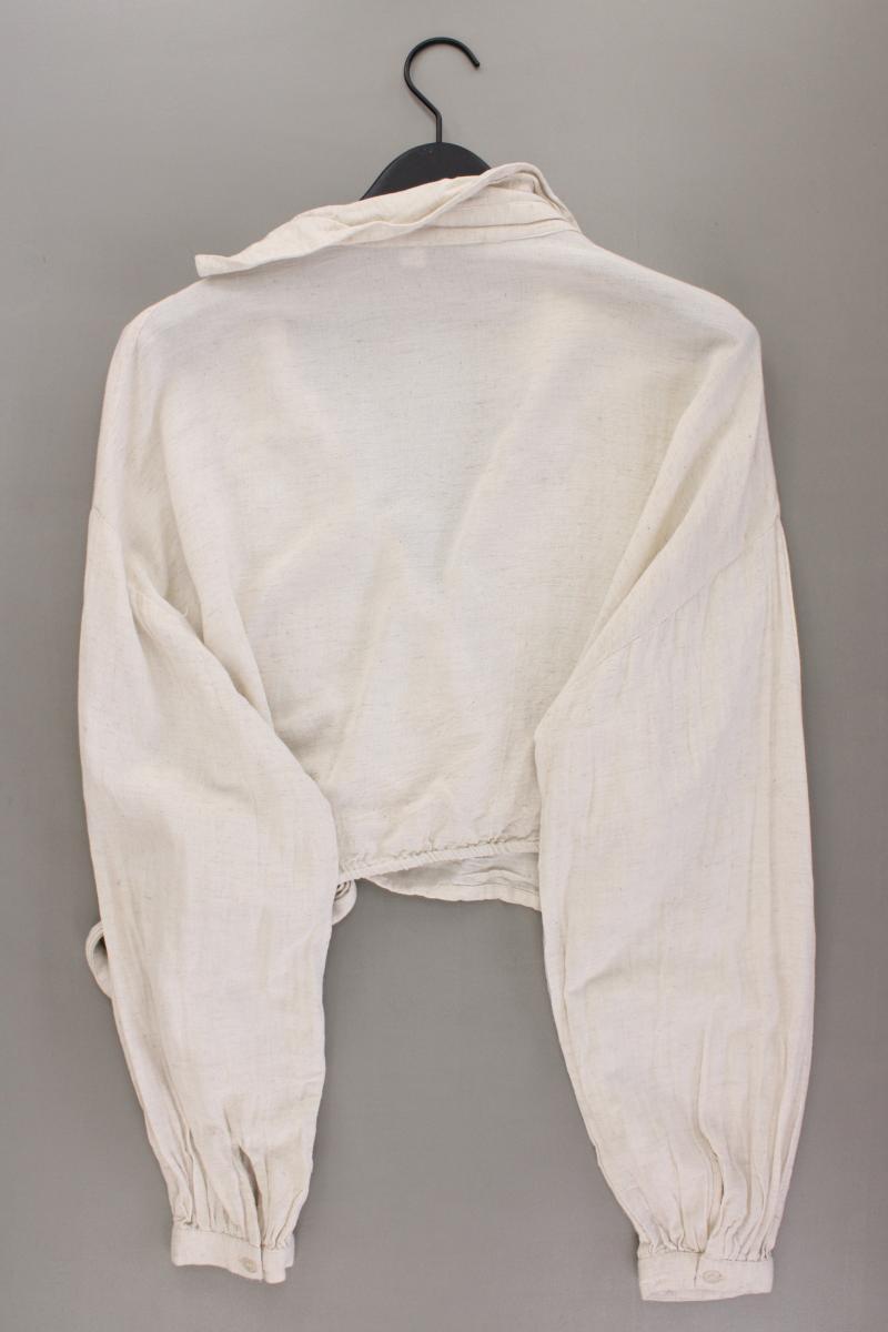 In The Style Wickelbluse Gr. 48 Langarm creme aus Viskose