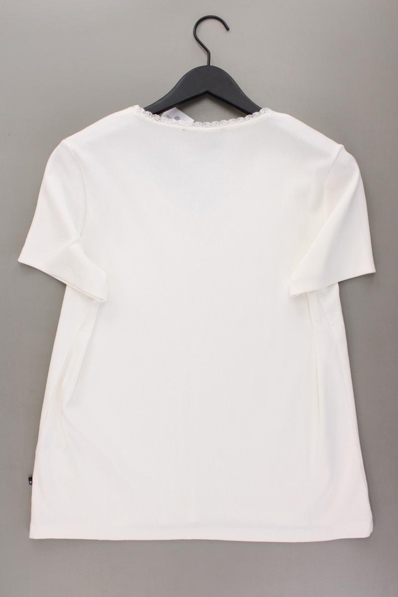 Via Cortesa Shirt mit V-Ausschnitt Gr. XL neu mit Etikett Kurzarm creme