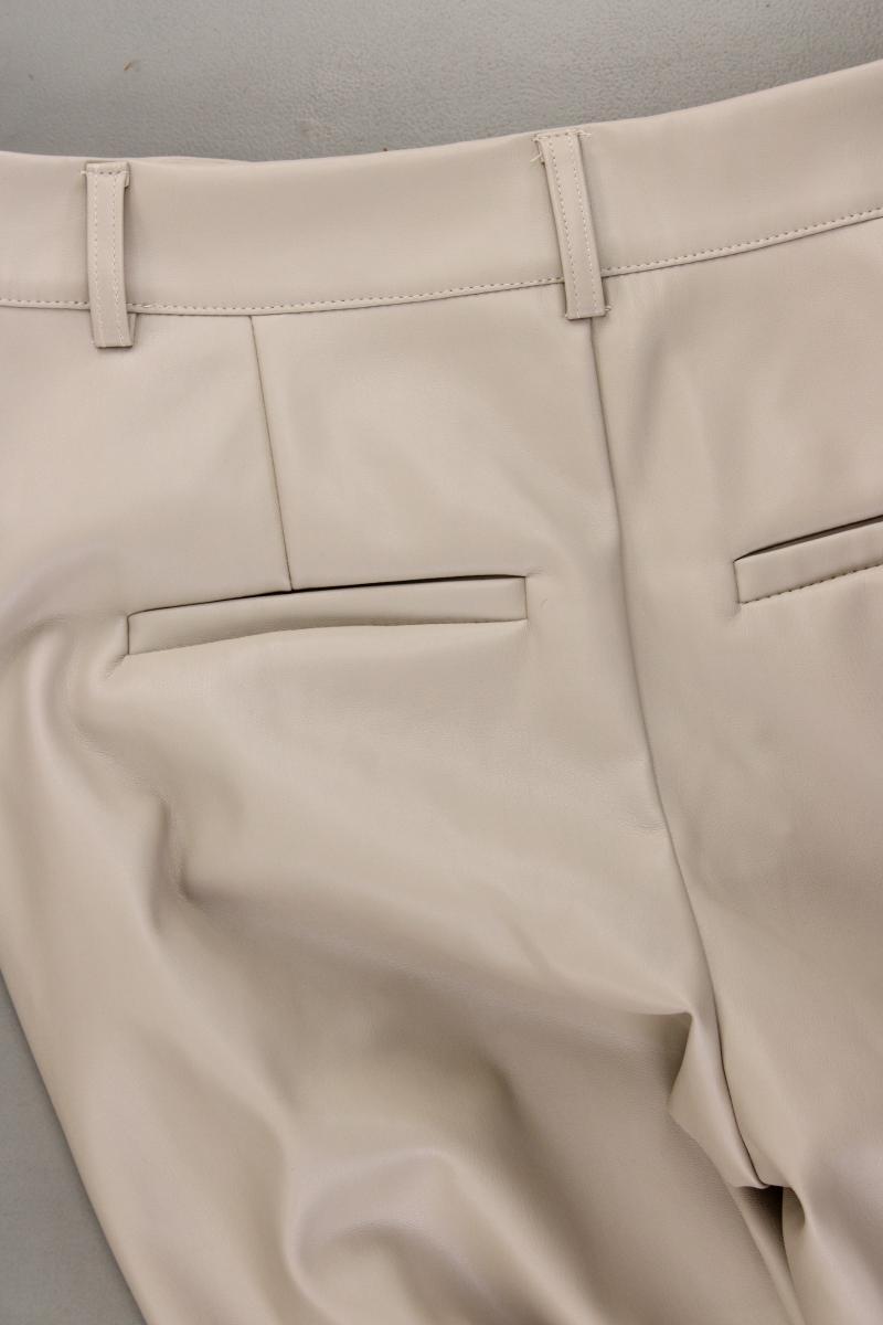 Villa Sophie Kunstlederhose Gr. M neuwertig creme aus Polyurethan