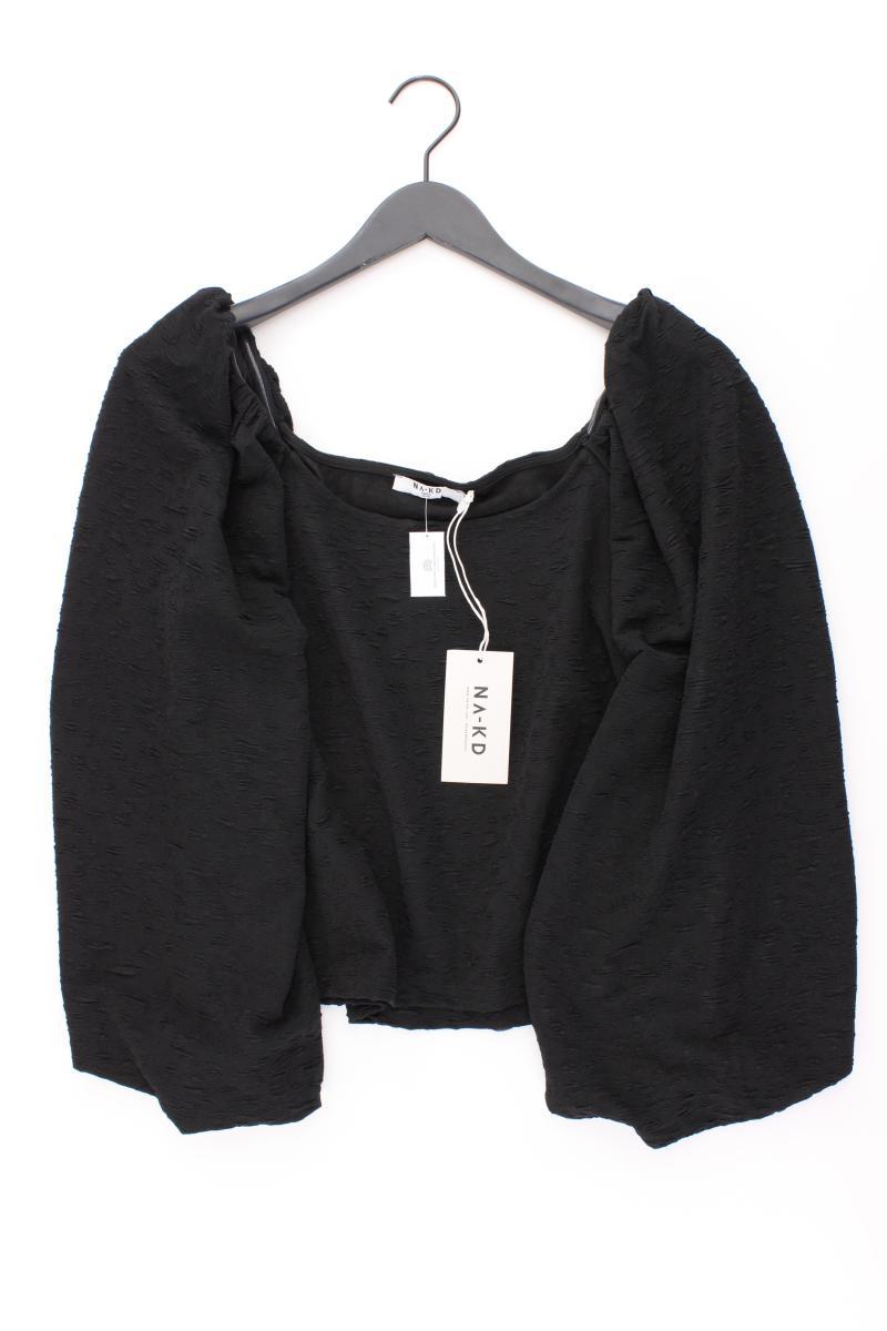 NA-KD Langarmbluse Gr. XL neu mit Etikett mit Carmen-Ausschnitt schwarz