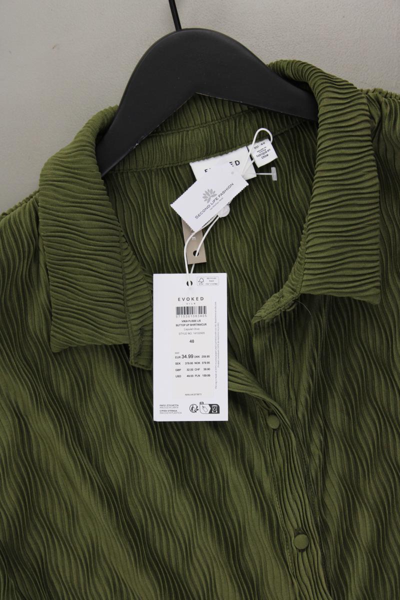 Vila Evoked Bluse Gr. 48 neu mit Etikett Neupreis: 34,99€! Langarm olivgrün