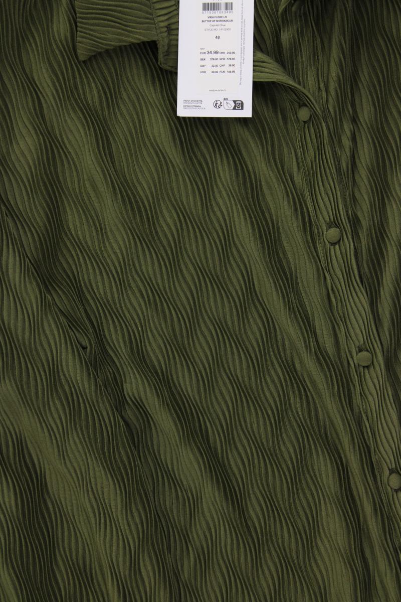 Vila Evoked Bluse Gr. 48 neu mit Etikett Neupreis: 34,99€! Langarm olivgrün