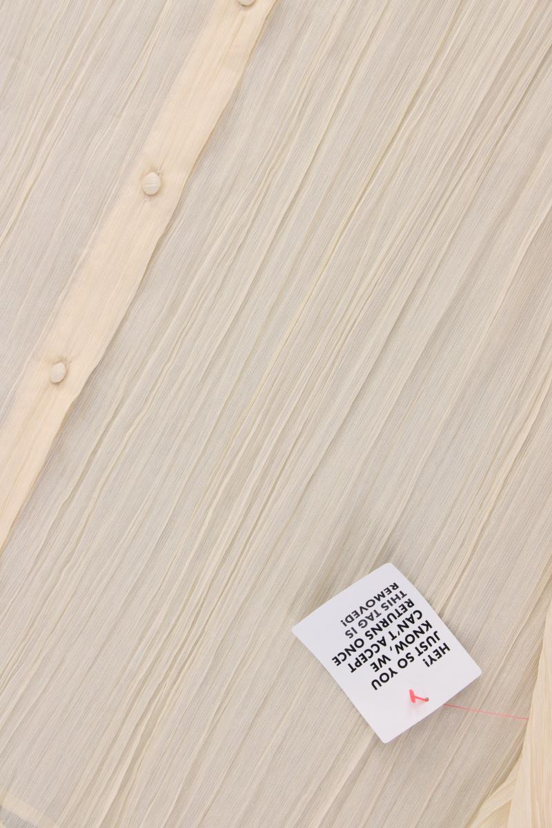 Asos Langarmbluse Gr. 52 neu mit Etikett creme aus Polyester