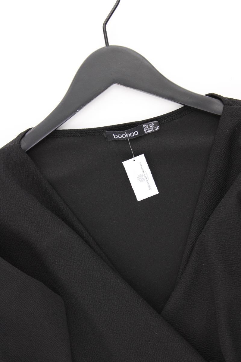 BOOHOO Classic Bluse Gr. 48 3/4 Ärmel schwarz aus Polyester