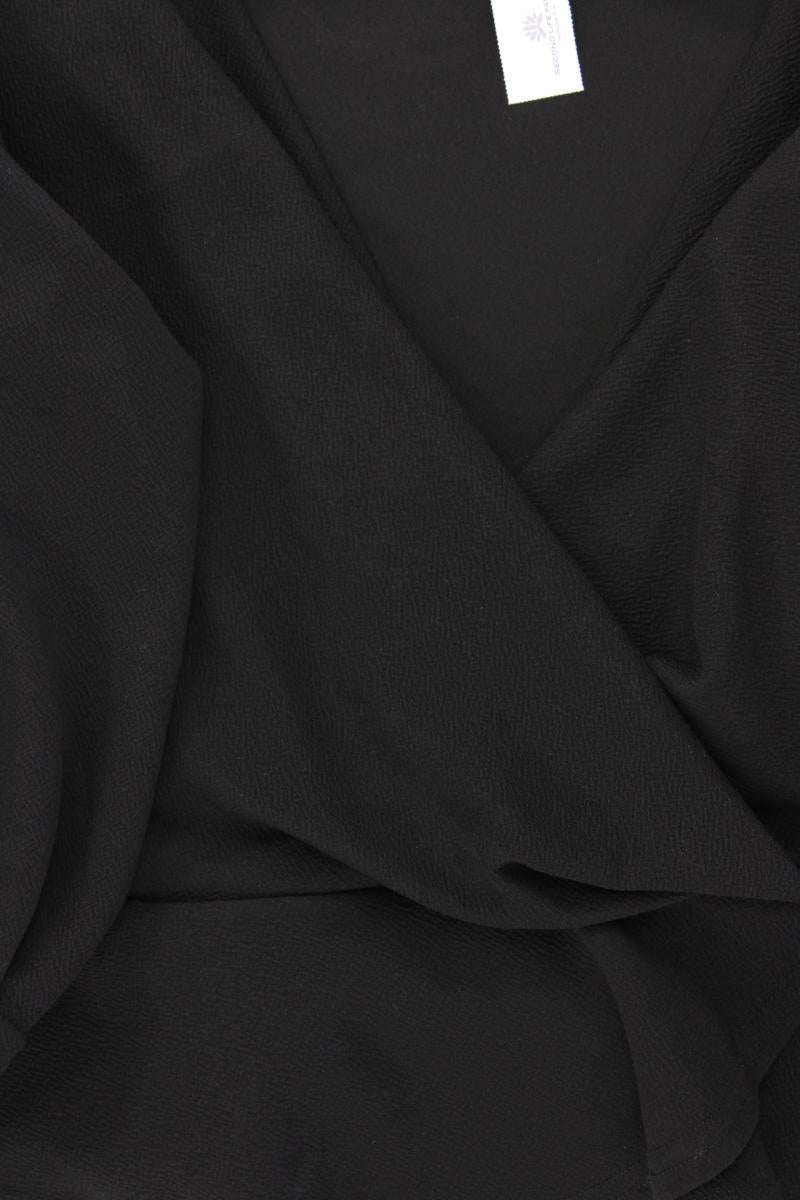 BOOHOO Classic Bluse Gr. 48 3/4 Ärmel schwarz aus Polyester