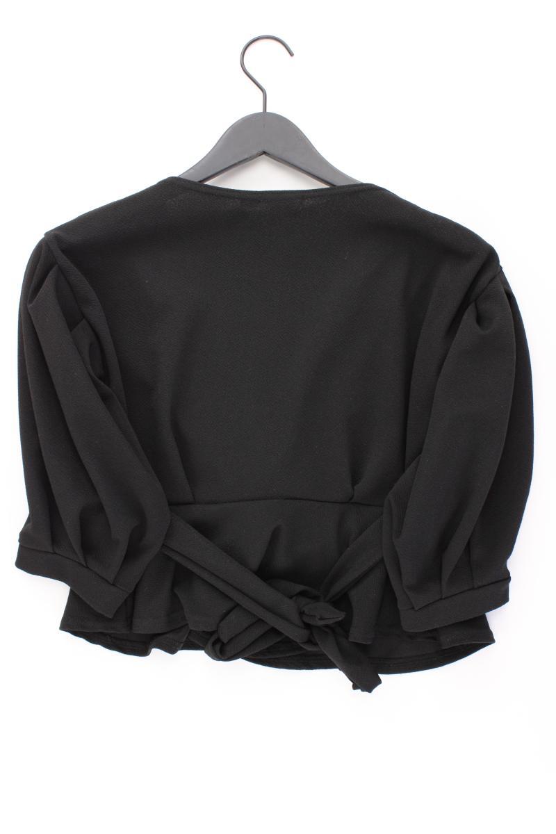 BOOHOO Classic Bluse Gr. 48 3/4 Ärmel schwarz aus Polyester