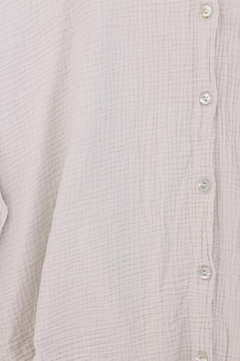 SassyClassy Oversize Bluse Gr. OneSize Langarm creme aus Baumwolle