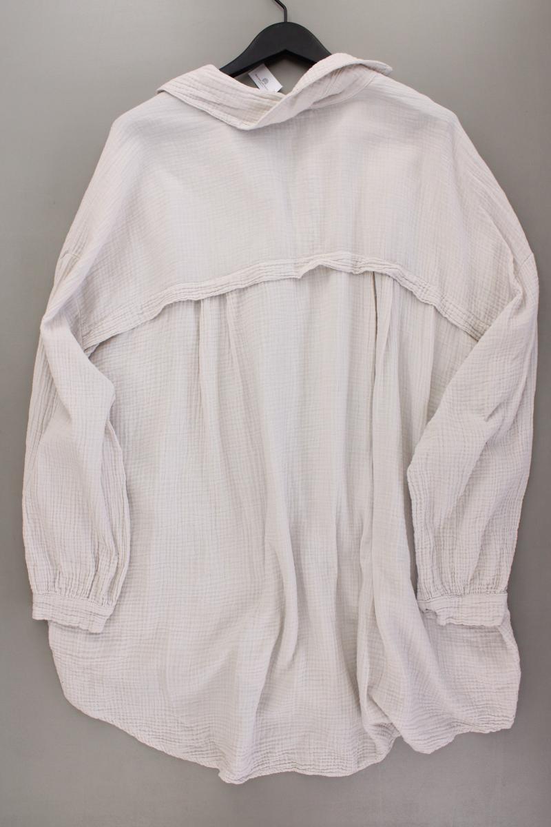 SassyClassy Oversize Bluse Gr. OneSize Langarm creme aus Baumwolle