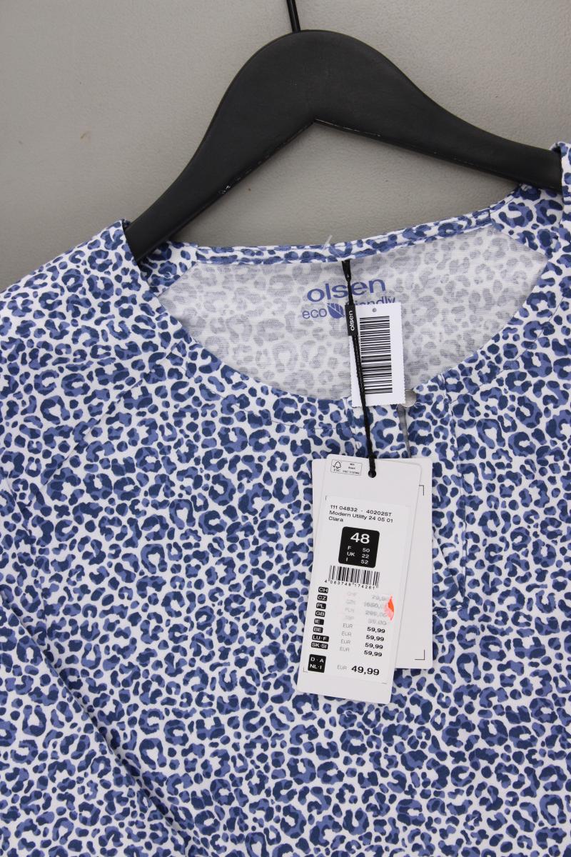 olsen Printshirt Gr. 48 neu mit Etikett Neupreis: 49,99€! Kurzarm blau