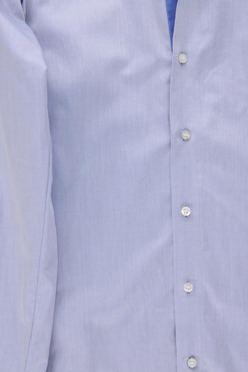 Olymp Langarmhemd für Herren Gr. Hemdgröße 39 neuwertig blau aus Baumwolle