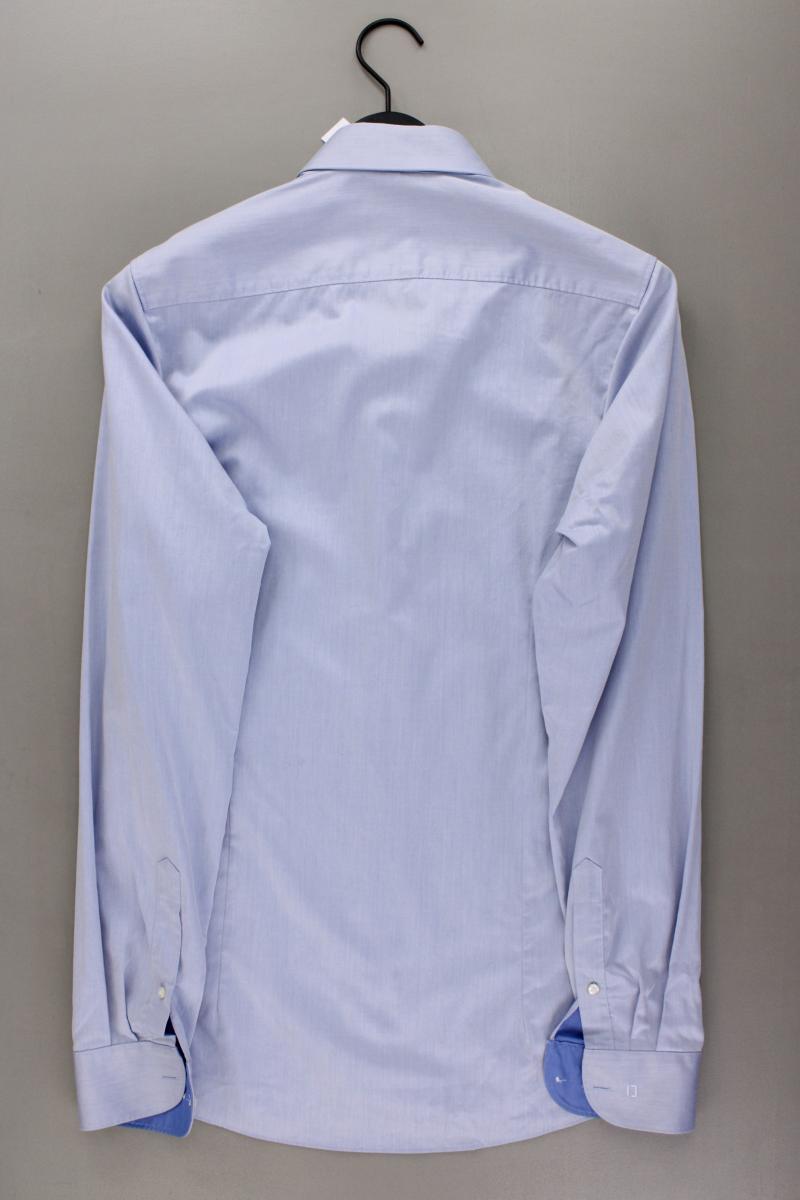 Olymp Langarmhemd für Herren Gr. Hemdgröße 39 neuwertig blau aus Baumwolle