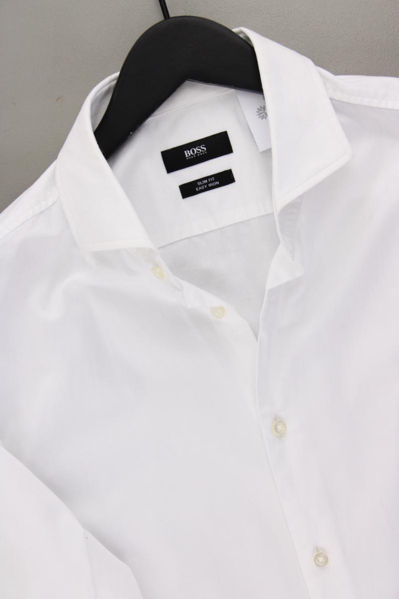 BOSS by Hugo Boss Langarmhemd für Herren Gr. Hemdgröße 41 weiß