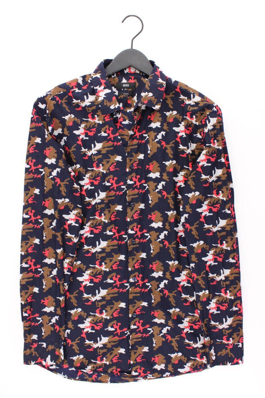 BOSS by Hugo Boss Langarmhemd für Herren Gr. Hemdgröße 41 blau aus Baumwolle