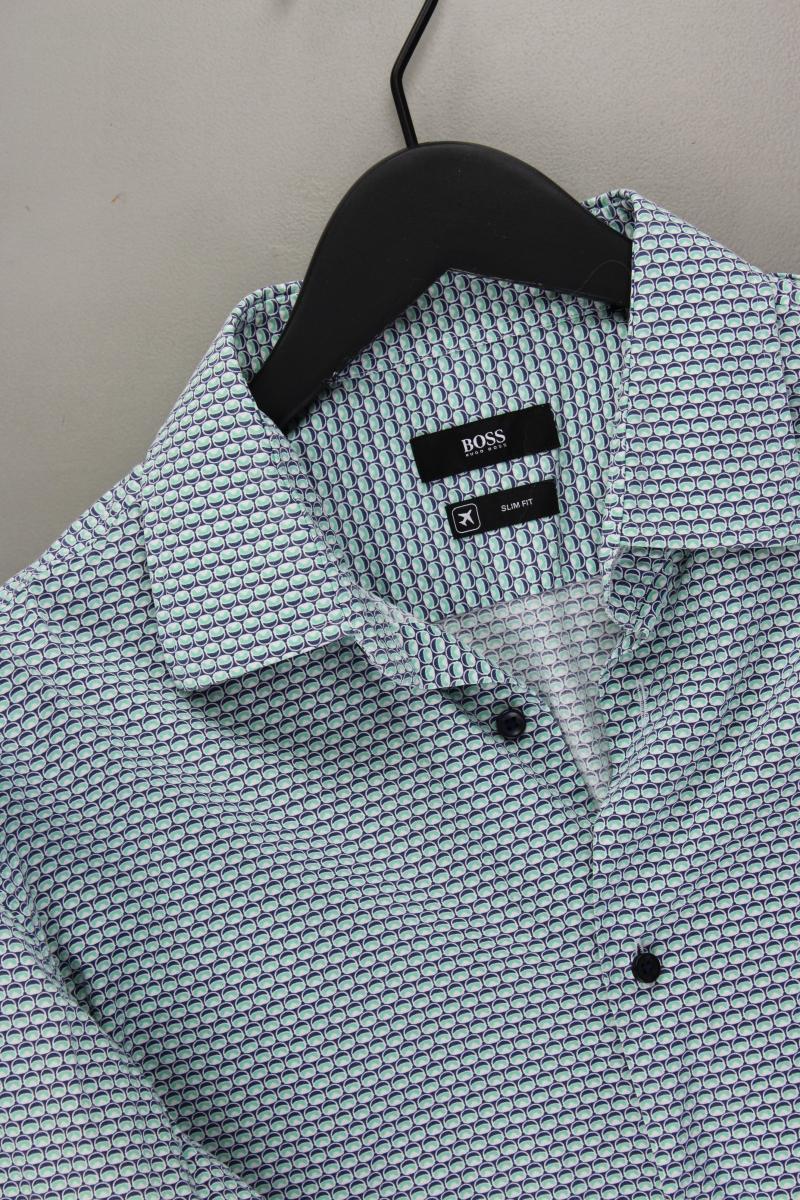 BOSS by Hugo Boss Langarmhemd für Herren Gr. Hemdgröße 41 geometrisches Muster