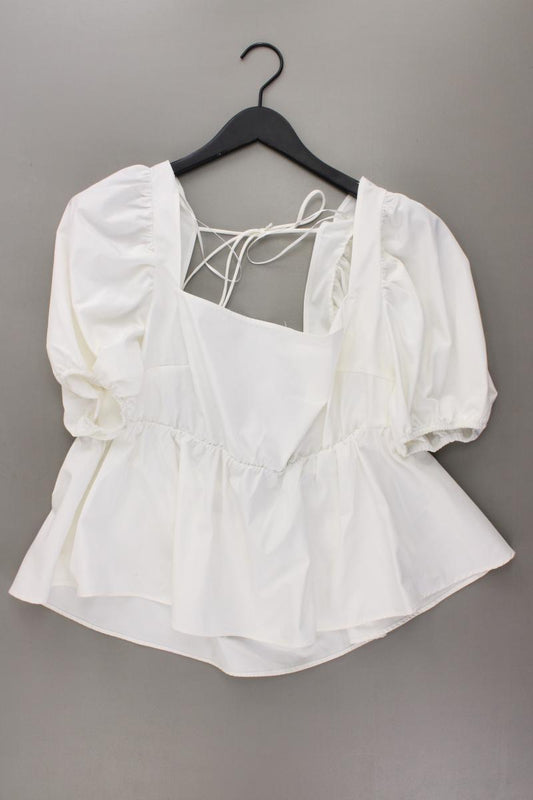 H&M Bluse mit Ballonärmel Gr. XXL neu mit Etikett 3/4 Ärmel creme aus Polyester