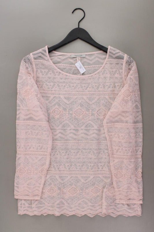 comma, transparente Bluse Gr. 42 Langarm rosa