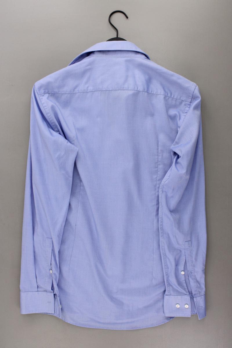 Hugo Boss Langarmhemd für Herren Gr. Hemdgröße 40 blau aus Baumwolle