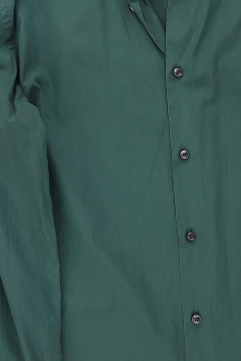 BOSS by Hugo Boss Langarmhemd für Herren Gr. Hemdgröße 41 grün aus Baumwolle