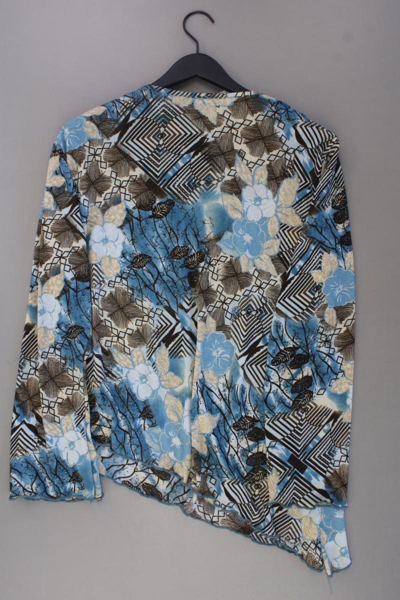 encadée Shirt mit V-Ausschnitt Gr. 46 Langarm mehrfarbig aus Polyester