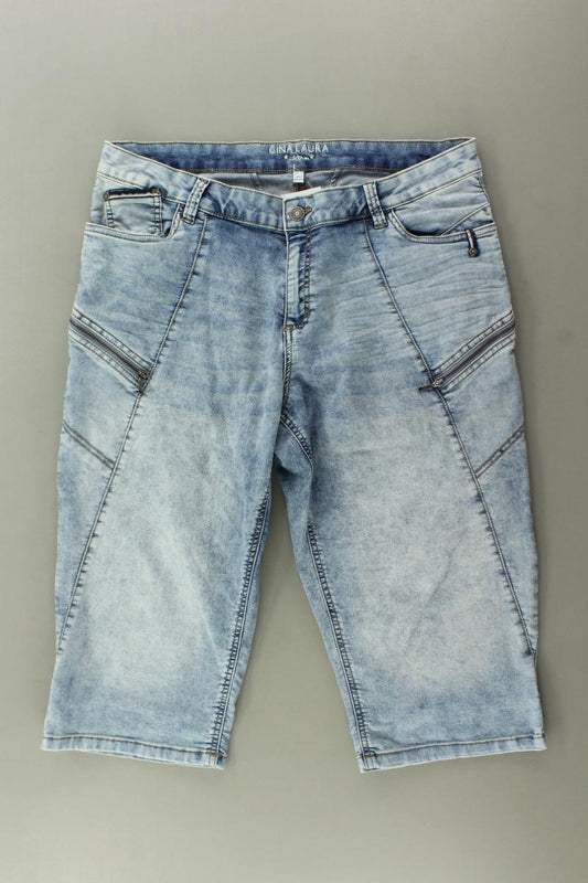 Gina Laura 3/4 Jeans Größe XL blau aus Baumwolle