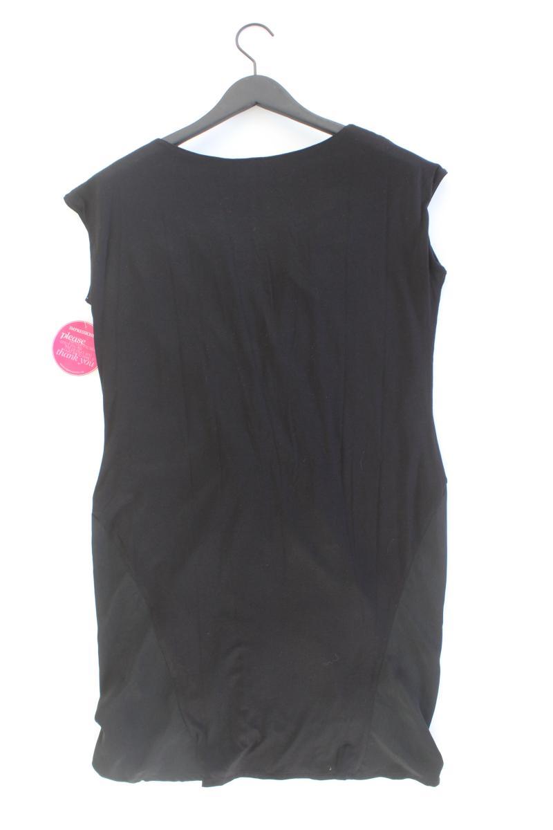 REKEN MAAR Jerseykleid Gr. 40 neu mit Etikett Kurzarm schwarz aus Polyester