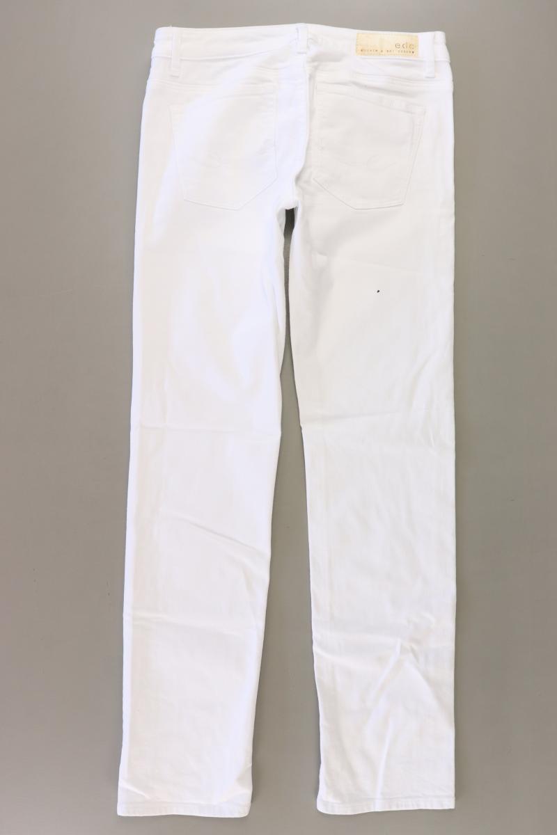edc by Esprit Straight Jeans Gr. Kurzgröße 32 weiß aus Baumwolle