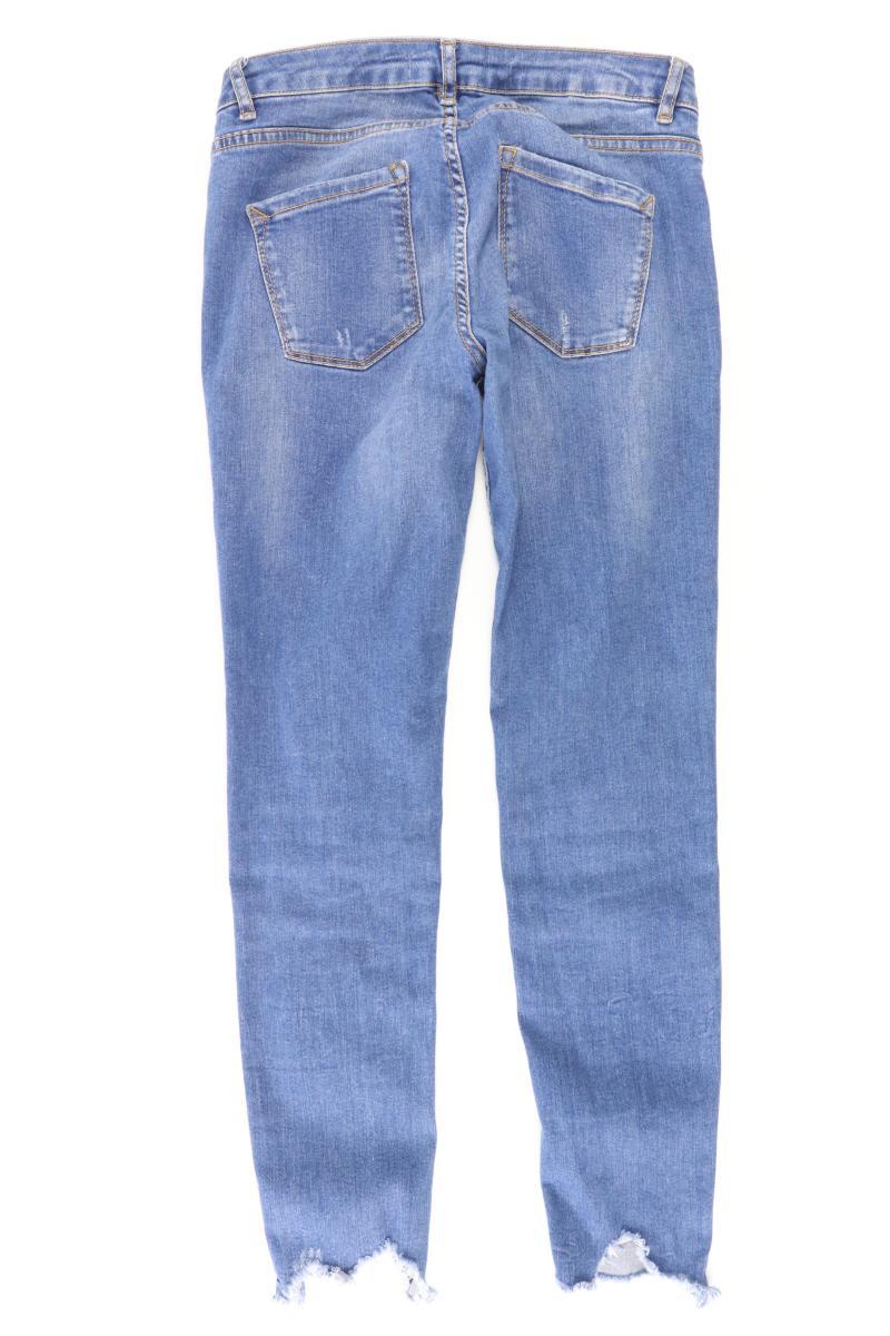 Skinny Jeans Gr. 34 blau aus Baumwolle