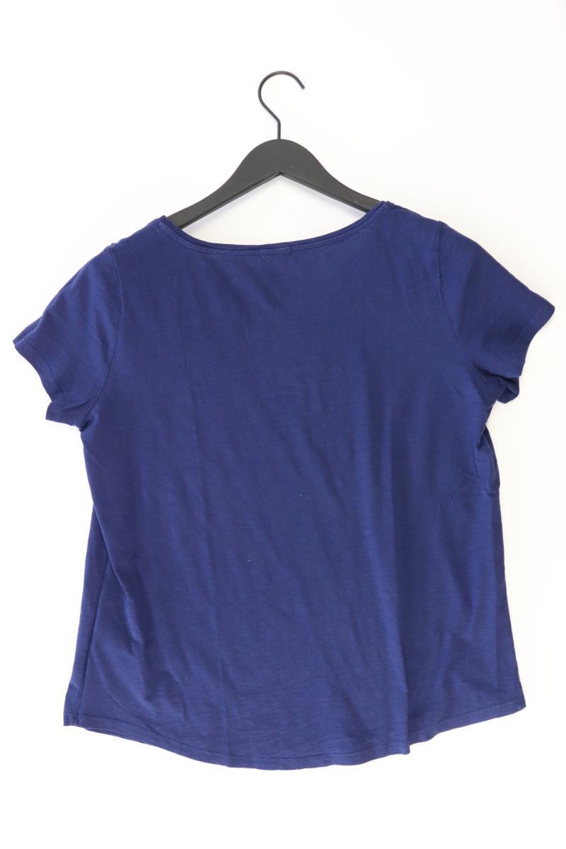 Esprit Printshirt Gr. XL Kurzarm blau aus Baumwolle