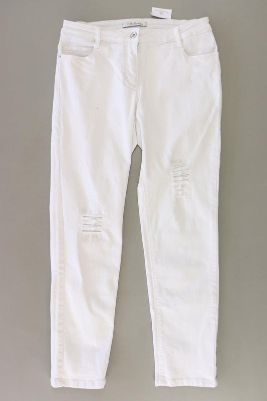 Betty Barclay Straight Jeans Gr. 36 weiß aus Baumwolle