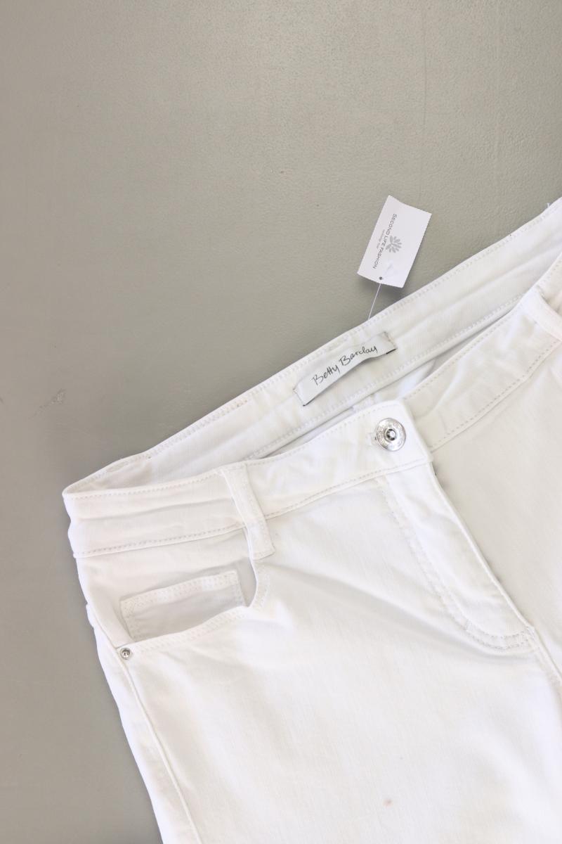 Betty Barclay Straight Jeans Gr. 36 weiß aus Baumwolle