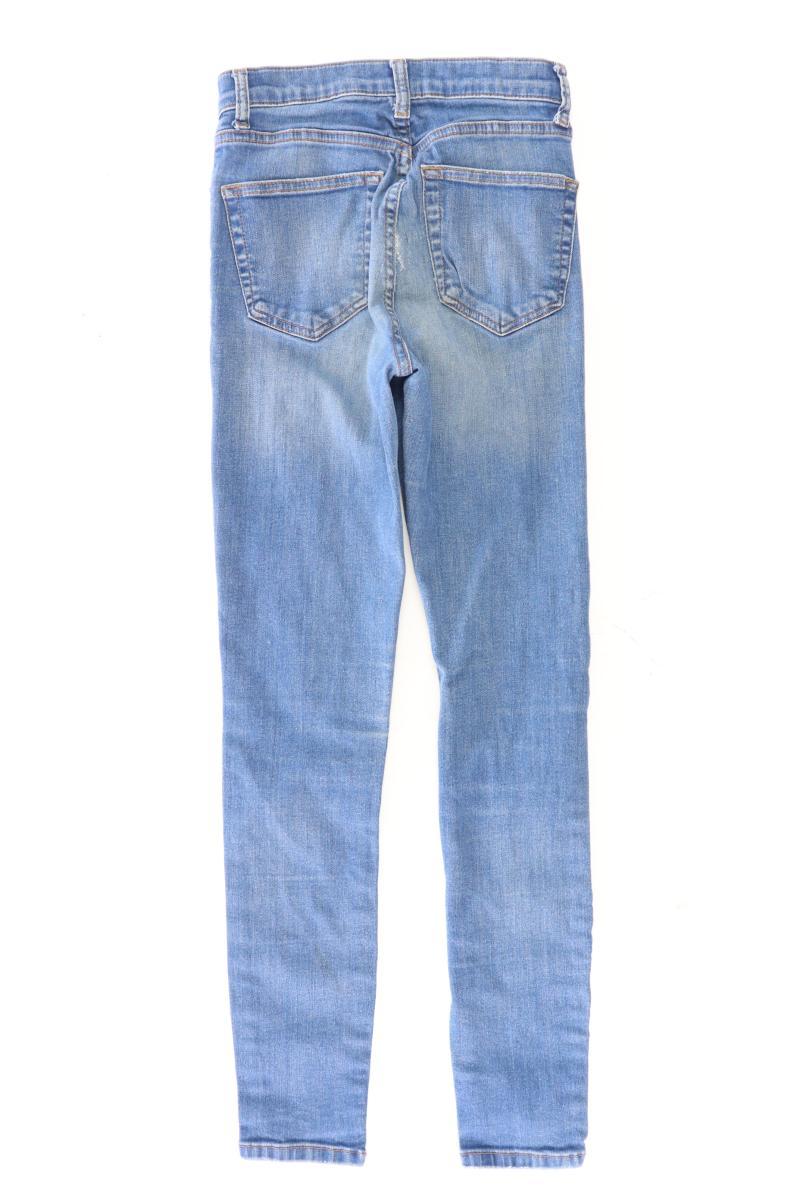 Topshop Skinny Jeans Gr. W25/L32 blau aus Baumwolle