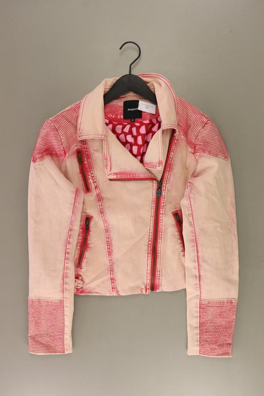 Desigual Bikerjacke Gr. 42 rosa aus Baumwolle